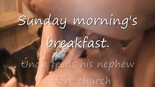 Shit eater feeds her lover