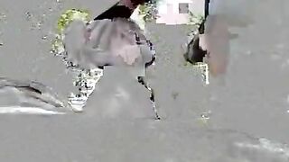 Curvy babe enjoying scat fuck in the park