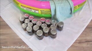 Lusty bbw lady smearing shit