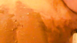 Shit play smearing on body while hard pounding