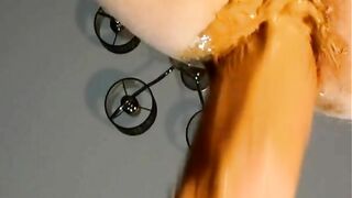 Shit fuck with big dildo