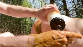 Shitty Fisting Outdoors & Smearing