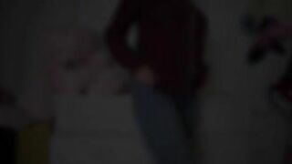 Shitty Jeans and dirty dildo pussy fuck Solo