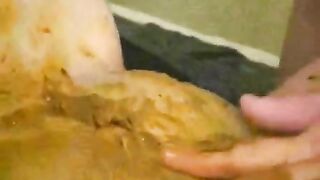 Step sisters scat and pee fun