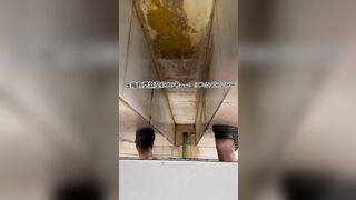 Girl pooped in the toilet