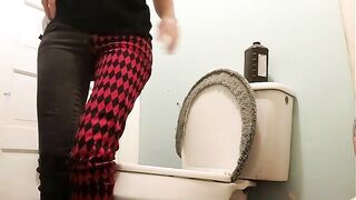 Toilet Tattooed Slut Tastes Shit