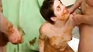 Vintage scat groupsex