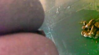 Water shit running out of her ass