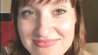 Russian lady with fat ass shits and piss