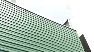 Young Japanese babe pooping in the parking