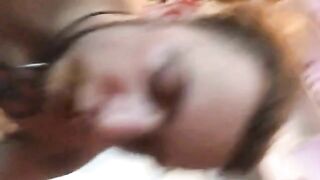Woman eats huge shit from a bowl