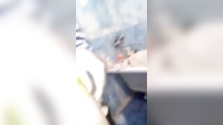 Woman plays with her ass full of shit and pisses on herself