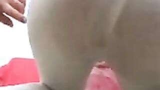 Adrielli and her friends shit and the man pisses