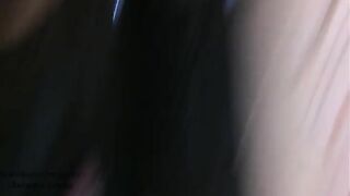 Slut plays with raw shit and piss with a knife