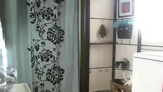 Babe strips and shits