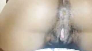 Black girl shits on a plate