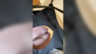 Woman takes a long shit on a camera