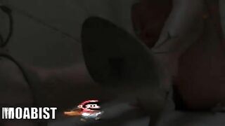 Woman takes a huge shit in stilettos