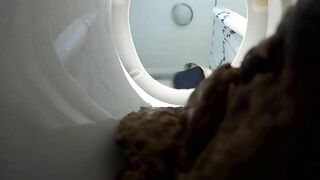 Daughter takes a shit