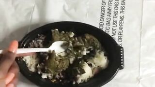 He eats shit