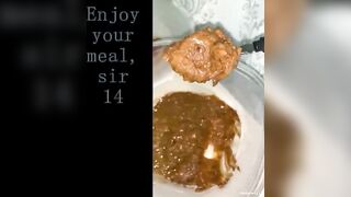 Guy eats shit