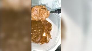 Guy eats shit