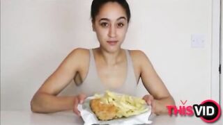 Guy eats shit