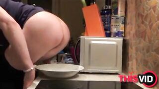 Guy eats shit