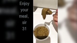 Sir shits on his meal