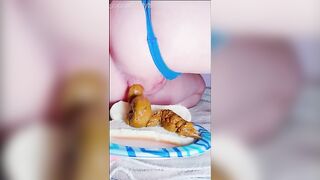 Guy eats shit