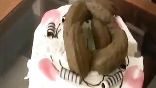 Sir eats a shit meal