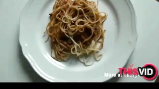 Guy eats shit