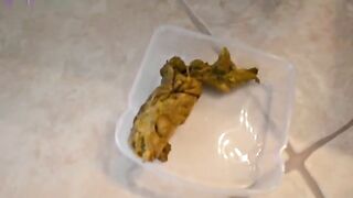 Pregnant wife shits for husband's lunch