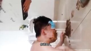 Man eats shit off the toilet wall