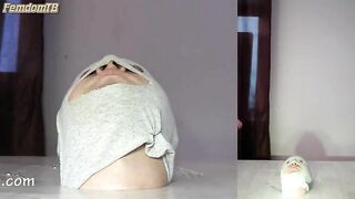 Woman sits on a huge pile of fresh warm shit while wearing a diaper