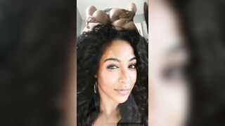 Girl takes a huge shit on a bedsheet