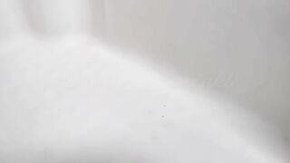 Girl in leggings lets a huge shit fall out of her ass