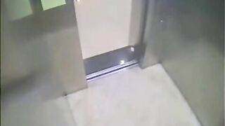 Girl takes a huge shit in a public restroom with the door open