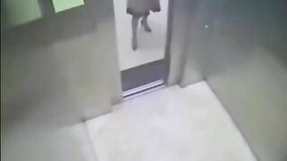 Girl takes a huge shit in a public restroom with the door open