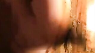 Woman shits diarrhea on herself