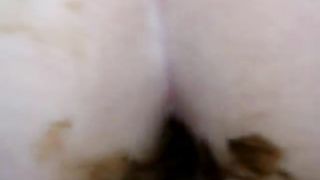 Creampied her shitty ass