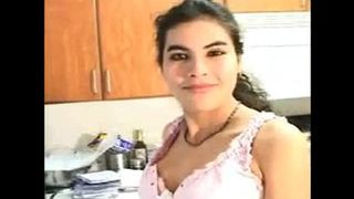 Brunette arab shitting on a plate