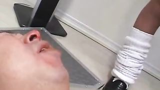 Eating poop straight from his mistress