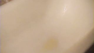 Mix of the same girl pooping twice