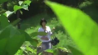 Japanese woman pooping in public