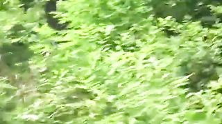 Japanese woman pooping in public