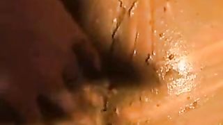 Beautiful latina smearing poop on her naked body