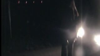 Mature woman pooping in public