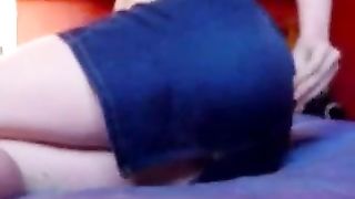 Skinny girl did a panty poop acicdent