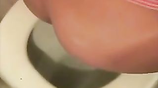 Same ebony girl pooping twice